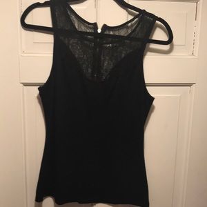 Express Black Lace Sleeveless top